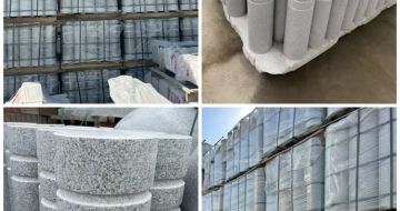 镇江 芝麻白花岗岩挡车柱、隔离柱多少钱