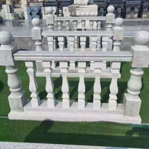 镇江 别墅石材栏杆特写