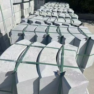 镇江 芝麻灰弧形路沿石