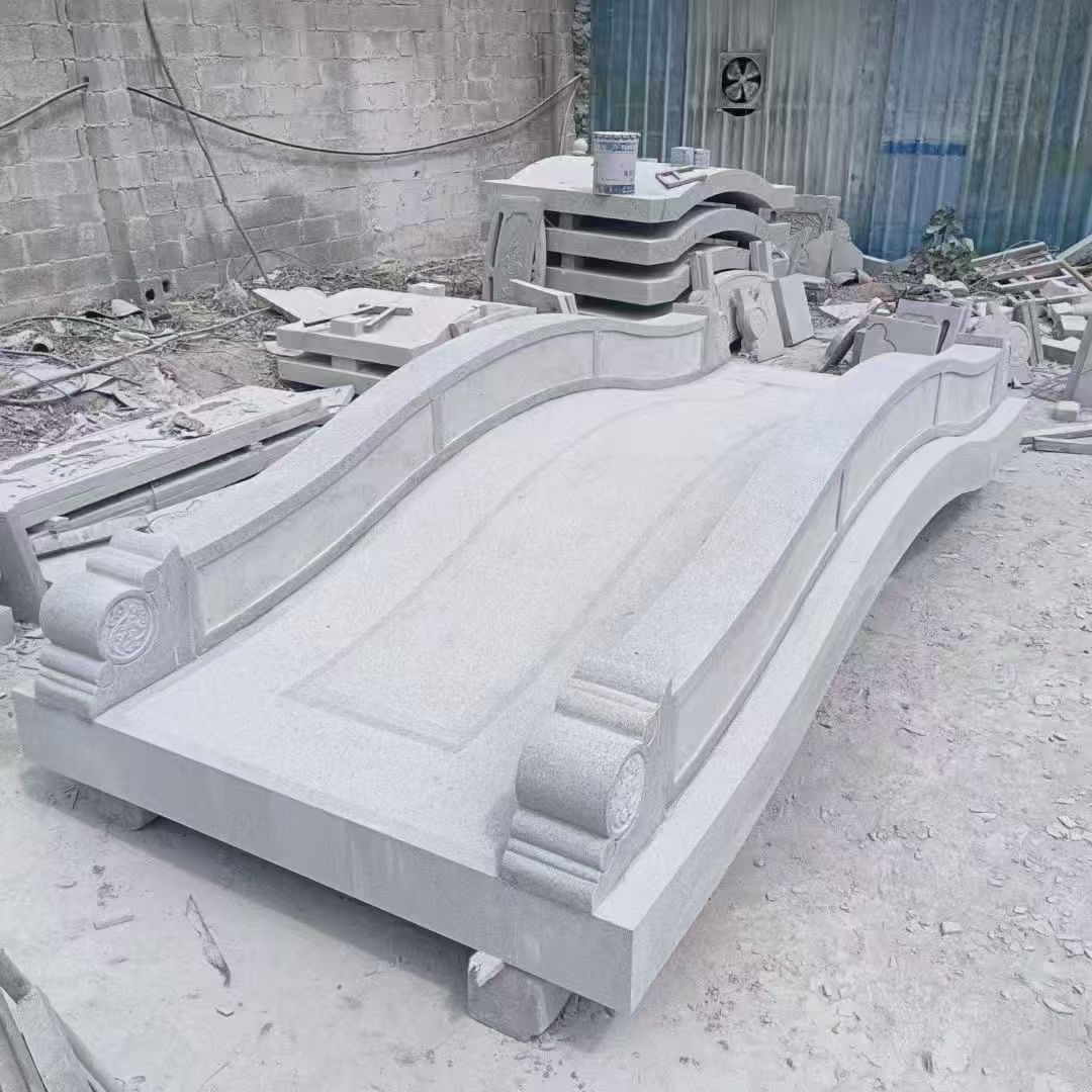 镇江 芝麻灰花岗岩园林景观 小石桥