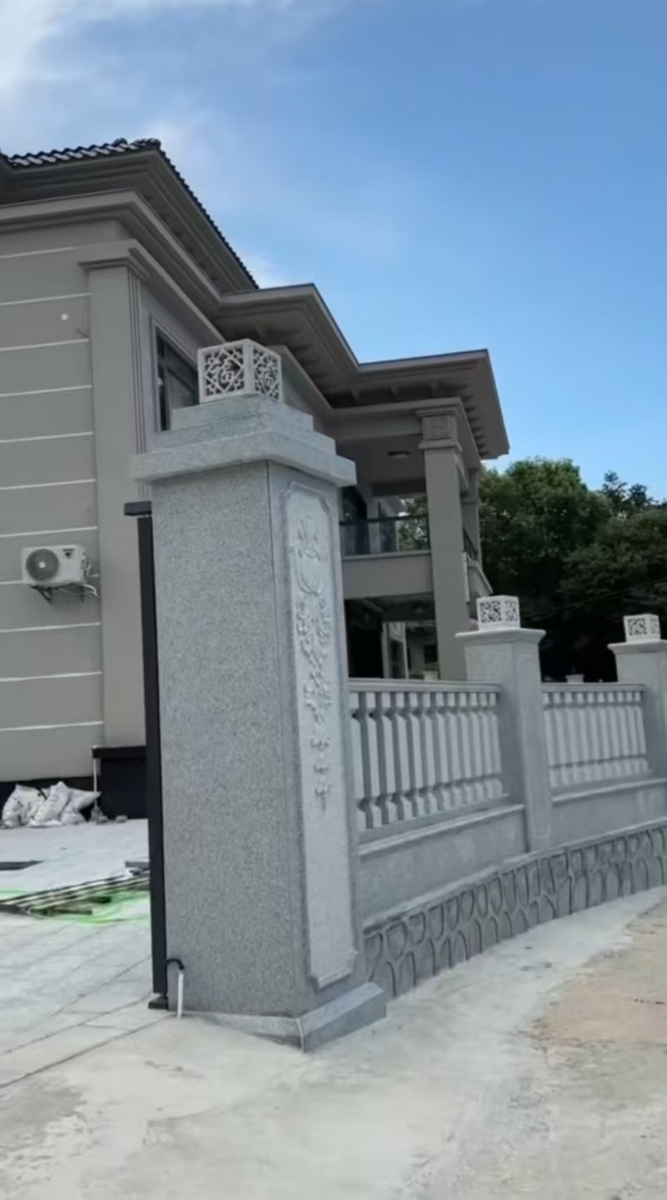 镇江 芝麻白别墅围墙栏杆，私人订制